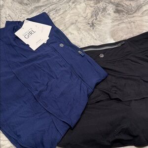 Athleta Girl NWT XL/14 mini swing skort skirts - Black and Blue Sold As Set
